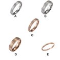 thumbnail image 4 of ZheElen Ring Matte Surface Rings Decoration Jewelry Accessory for Daily Working Silver 6MM, 4 of 6