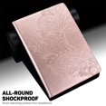 thumbnail image 5 of for iPad (A16) 11th Generation 2025 Case - Shockproof Light Weight Protective Embossed Floral PU Leather with Pen Slot & Kickstand & Card Slots Case Cover for iPad 10th Gen 10.9 lnch 2022, Rosegold, 5 of 8