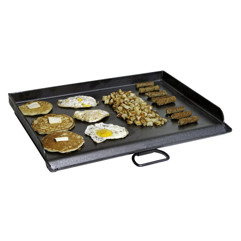 Camp Chef Professional Flat Top Griddle, True Seasoned Finish steel  griddle, 16 x 24 Cooking Surface