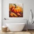 thumbnail image 3 of Orange Pumpkins Fall Wall Art Painting on Canvas, Watercolor Thanksgiving Fruits Canvas Art Home Prints Wall Art Framed Modern Artwork for Living Room Bedroom Wall Decor 8x8in, 3 of 9