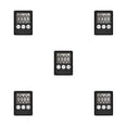 thumbnail image 2 of stanreset Kitchen Timer Digital Electronic Count Up Study Timing Alarm Sports Gym Fitness Portable Home Picnic Accessory Black 5Set, 2 of 6
