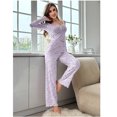 thumbnail image 3 of Fall/Winter Homewear Printed Set - Casual and Fashionable - Can Be Worn Outdoors, 3 of 7