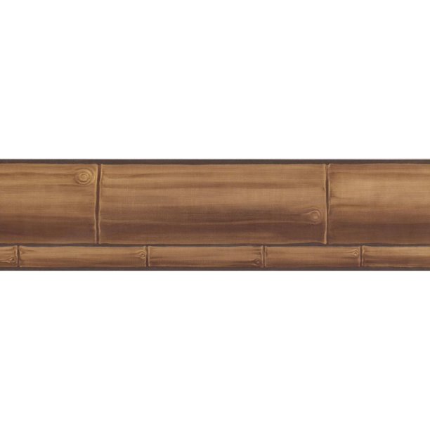 Seabrook Designs PC169B Wallpaper Border, Wood