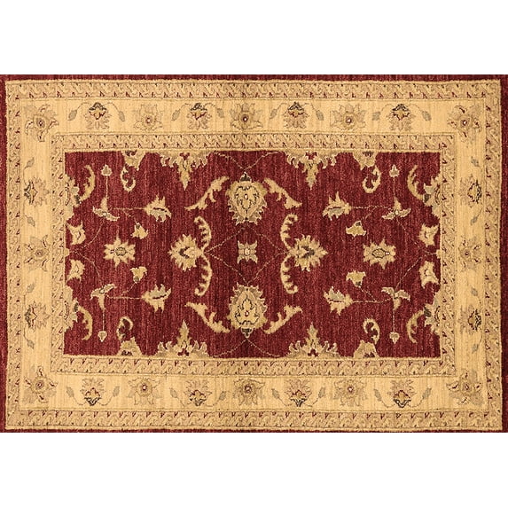 Ahgly Company Indoor Rectangle Oriental Brown Industrial Area Rugs, 8' x 12'