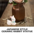 thumbnail image 4 of VORCOOL Ceramic Bunny Ornament Unique Craft for Living Room Decor 3Pcs, 4 of 6