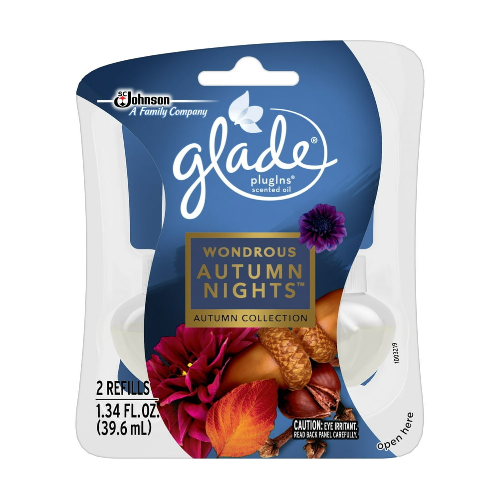 Glade Plug In Refill, Wondrous Autumn Nights, 1.34 Fl. Oz. (Pack of 2