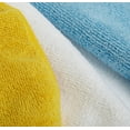 thumbnail image 3 of Microfiber Cleaning Cloths, Ultra Absorbent, Lint Free, Streak Free, Non-Abrasive, Reusable and Washable, 16" x 12", Blue/White/Yellow, Pack of 24, 3 of 6