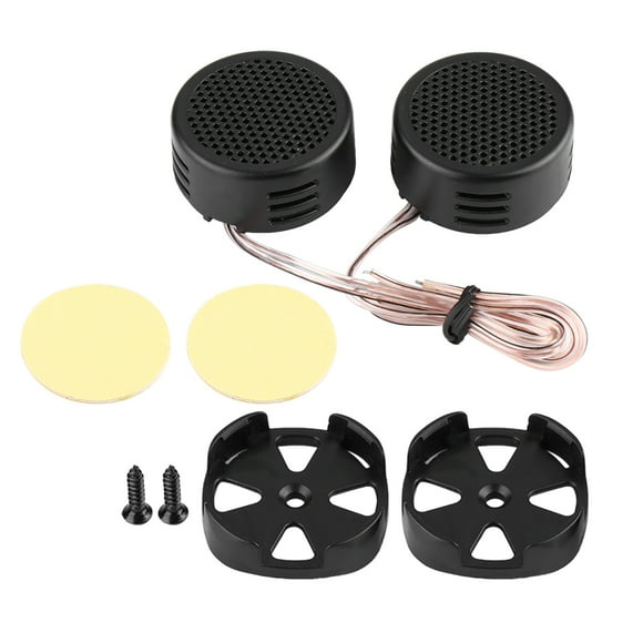 Minialtavoz para coche negro de 12 V y 500 W con tweeter de audio de 35 mm y 98 dB.