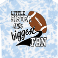 thumbnail image 4 of Inktastic Little Sister and Biggest Fan Football Player Girls Toddler T-Shirt, 4 of 5