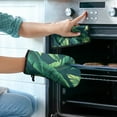thumbnail image 2 of Tropical Palm Leaves in Hawaii Kitchen Oven Mitt and Pot Holder Sets 4 Pcs for Baking, Cooking and Grilling, Heat Resistant Up To 392 °F, 2 of 7