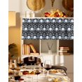 thumbnail image 3 of Valances for Windows Fall Abstract Rod Pocket Cafe Window Treatments Valance Curtains for Kitchen Bathroom Laundry Basement Windows 42"x18", 3 of 6