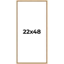 22x48 Frame Beaded Gold Solid Wood Picture Frame | 0.75 Inches Moulding Width | Liscio Oro