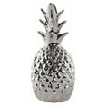thumbnail image 2 of Benzara Ceramic Pineapple Figurine-Color:Silver, 2 of 2