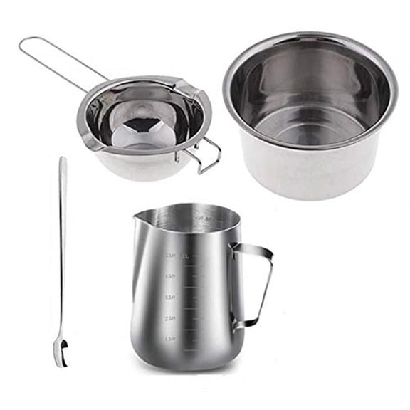 Necvior DIY Candle Making Tool Kit Wax Melting Pot Pitcher & Mixing Spoon