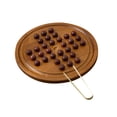 thumbnail image 2 of Juego de mesa de solitario clásico indio, juguete de rompecabezas de solitario Peg, juego mental de ajedrez de mármol para 1 jugador niños, 2 of 9
