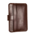 thumbnail image 4 of Estuche de tarjeta de crédito comercial cartera de gamuza delgada cartera de tarjeta de crédito caso delgado bolsillo marrón marrón Magideal Estuche de tarjeta de crédito comercial, 4 of 7
