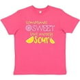 thumbnail image 3 of Inktastic Sometimes Sweet, but Mostly Sour Pink and Yellow Lemons Youth T-Shirt, 3 of 5