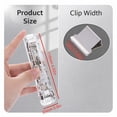 thumbnail image 3 of Portable Clip Stapler Available In 6 Colors Includes 66 Reusable Silver Metal ClipsforHome School Use, 6 Color Handheld Stapler Set, 66 Reusable Metal Binder Clips, School Craft Paper Organizer, 3 of 9