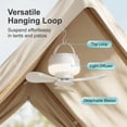 thumbnail image 4 of Portable Ceiling Fan with Light, Rechargeable Quiet Fan with Remote Control for Bedroom Bathroom Camping And Dorm Rooms, 4 of 8