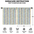 thumbnail image 2 of Blackout Kids Curtains,Colorful Striped Cartoon Unicorn Pattern Childrens Insulated Curtains Set Of 2,Bedroom Essentials,Toddler Room Decor 52"x63", 2 of 5