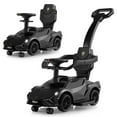 thumbnail image 1 of Gymax 3-in-1 Licensed Lamborghini Ride on Push Car Walking Toy Stroller with USB Port Black, 1 of 8