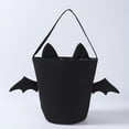 thumbnail image 4 of Bolsas de dulces de Halloween, bolsa de mano con forma de cubo de dulces para niños, cubos de lino con asa, cesta de regalo para fiesta de Halloween, 4 of 4
