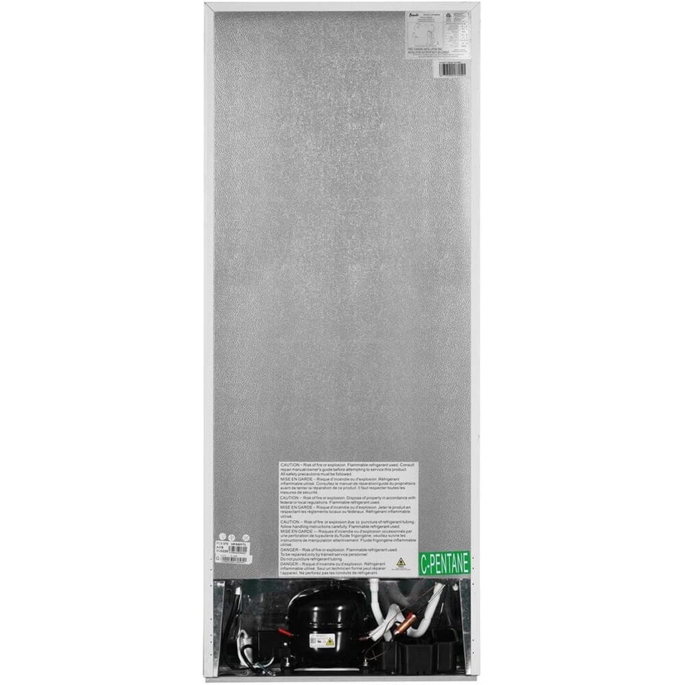 Avanti Frost Free Double Door Refrigerator, Stainless Steel