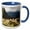 Blue/White, variant on 3drose, Peru, Machu Picchu - Sa17 Bja0055 - Jaynes Gallery, 15oz Two-tone Yellow Mug