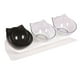 thumbnail image 4 of Cuenco inclinado para gatos, plato de comida para gatos, lavable, diseño de 3 cuencos para perros y gatitos Claro Claro Negro, 4 of 9