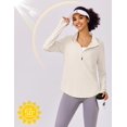 thumbnail image 6 of Pinspark Women's UPF 50+ Sun Shirts Quick Dry Quarter Zip Pullover Long Sleeve Workout Running Golf Beach Tops Loose Fit, 6 of 6