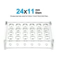 thumbnail image 2 of Test Tube Rack Acrylic, 24 Holes 11mm Diameter for 1.5ml,2ml Clear 2Pcs, 2 of 3