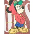 thumbnail image 4 of Disney Mickey Mouse Men's & Big Men's Mineral Washed Graphic Hoodie, 4 of 5