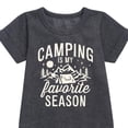 thumbnail image 2 of Instant Message - Camping Is My Favorite Season - Toddler & Youth Girls Fleece Dress, 2 of 5