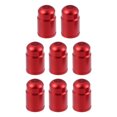 thumbnail image 1 of 8uds Neumático Vástago Válvula Tapas Válvula Cubierta Universal para Coches Bicicletas rojo, 1 of 1