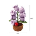 thumbnail image 3 of MERILER Soft Wool Crochet Succulent Car and Home Decorations - Cute Knitted Decorative Potted Plants with Aromatherapy Function, Perfect Gifts for Birthdays and Special Occasions., 3 of 7