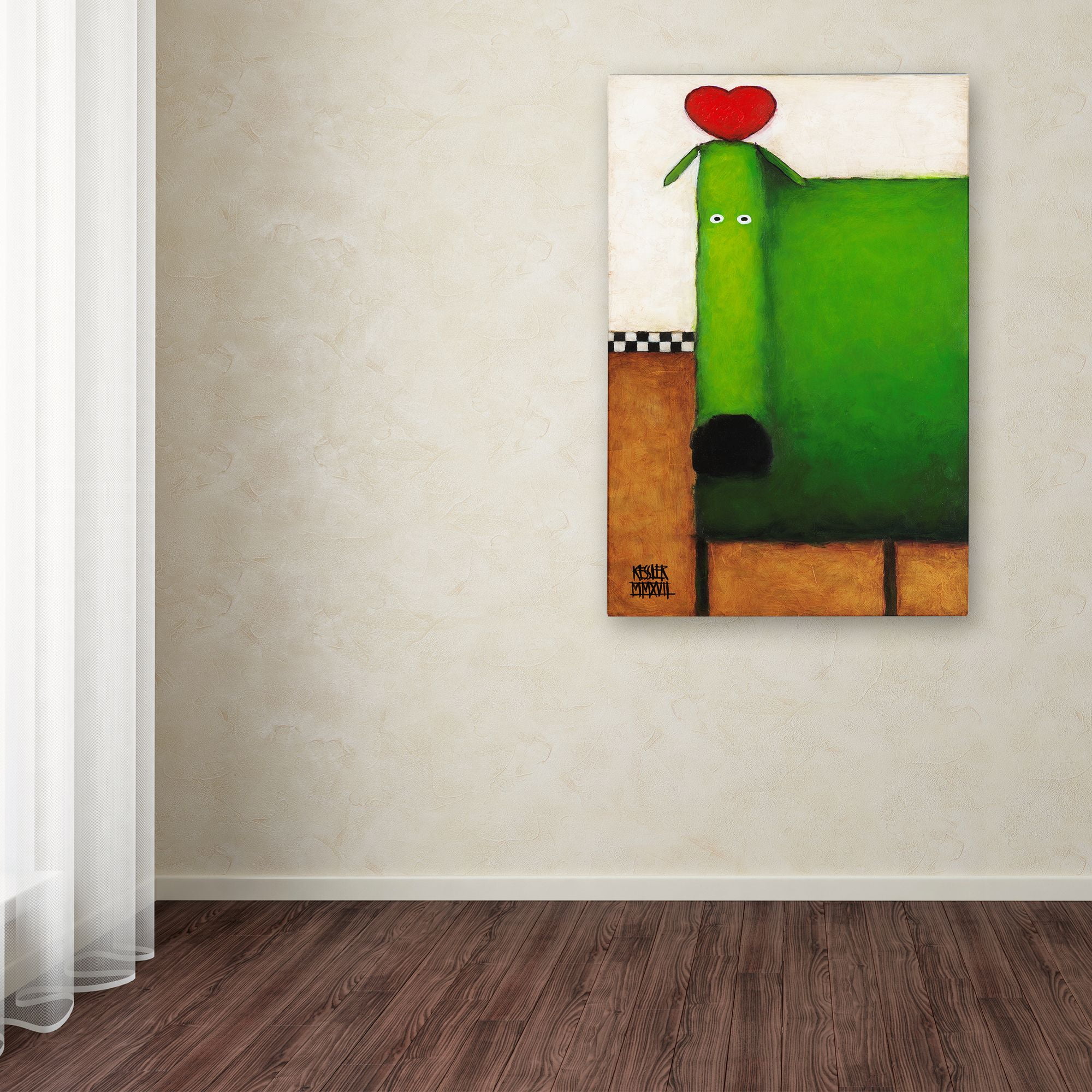 Trademark Fine Art 'Love Dog' Canvas Art by Daniel Patrick Kessler
