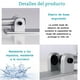 thumbnail image 3 of Barras De Seguridad,Apoyo Pasamano Acero Anillos luminosos,Inoxidable Seguridad para Baño Barras,Plegable Pasamanos Abatibles para Inodoro Barra de Agarre para Bañera o Ducha Discapacitados, 3 of 8