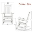 thumbnail image 5 of Stoog Patio Rocking Chair, All Weather HIPS Porch Rocker for Garden, 400 lbs Weight Capacity, White, 5 of 11