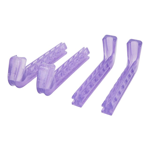Cubiertas para cuchillas de patines sobre hielo, 2 pares de protectores para patines, protectores para patines, cubiertas para cuchillas de hockey, fabricadas con cuidado