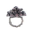 thumbnail image 2 of Alilang Amethyst Purple Rose Crystal Rhinestone Starburst Big Bang Flower Firework Ring, 2 of 5