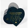 thumbnail image 3 of Inkdotpot 100 Pack Real Gold Foil Paper Tag Hugs & Kisses From The Wedding Favor Hang Tag, 3 of 6