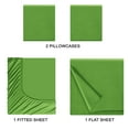 thumbnail image 3 of BELIZZI HOME California King Sheet Sets - Double Brushed Microfiber Bedding Sets, 4 Piece Deep Pocket Bed Sheets Sets - Ultra Soft, Easy-Fit, Wrinkle Free, Quick Dry California King Sheet, Kiwi Green, 3 of 5