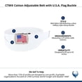 thumbnail image 4 of CTM Cotton Adjustable Belt with U.S.A. Flag Buckle, 4 of 4