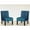 Blue, variant on 53" Blue Velvet Armless Button Tufted Chair with Soft Velvet / Fit for Small Spaces in Home
