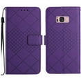 thumbnail image 2 of For Samsung S8 Plus Wallet Case with RFID Blocking Card Slots Holder Premium PU Leather Magnetic Kickstand Shockproof Wrist Strap Removable Flip Protective Cover For Samsung Galaxy S8 Plus, Purple, 2 of 9