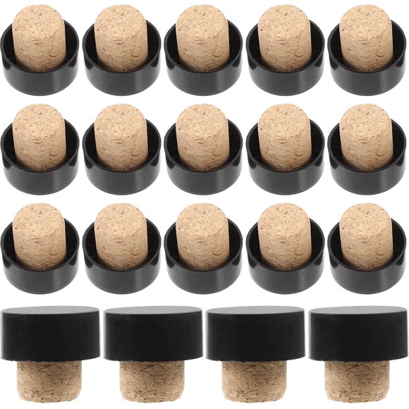 COMPUKAS 25Ud Tapones De Para Sabor Vino Y Bebidas Decorativas