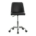 thumbnail image 2 of ESTELLE Office Desk Chair Armless, 18"-24" Adjustable Height for Home Office, Conference Room, Bar, Waiting Area, Black Diamond, 2 of 6