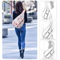 thumbnail image 7 of HAWEE Hiking Chest Bag Hiking Backpack Sling Bag Sports Travel Crossbody Daypack for Women, White + Hot Fox, 7 of 7