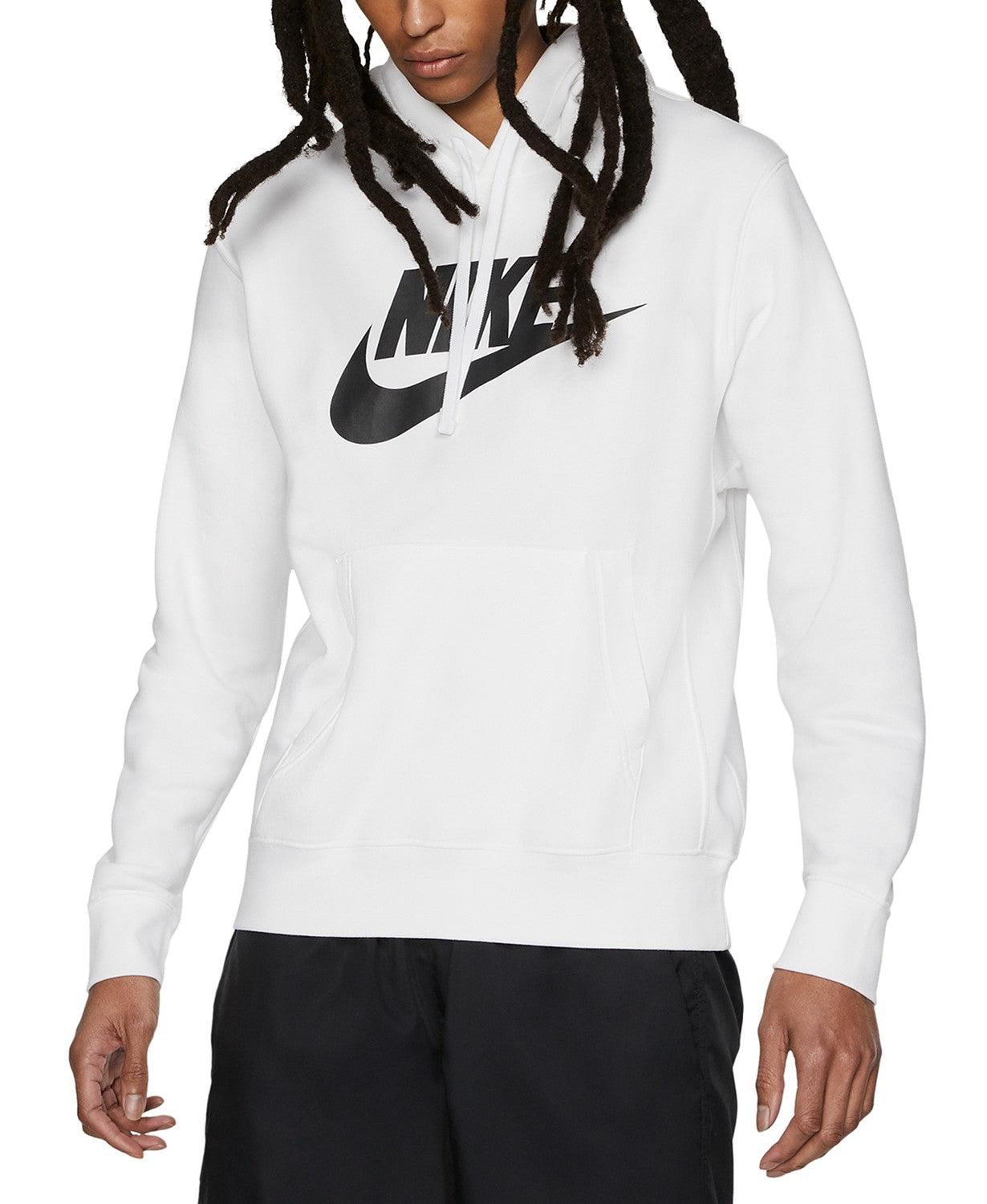 men's nike sportswear club logo pullover hoodie