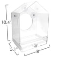 thumbnail image 5 of OnDisplay Window Mounted Clear Acrylic Bird House, 5 of 5